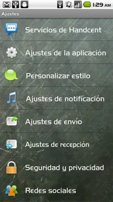 Handcent SMS Spanish Language android App screenshot 0